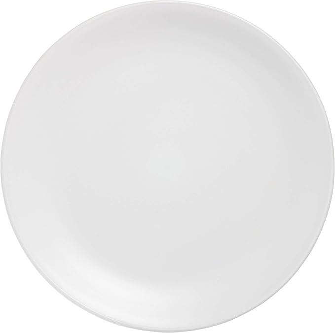 10 Strawberry Street Wazee Matte Coupe Dinnerware Pack of 16 White