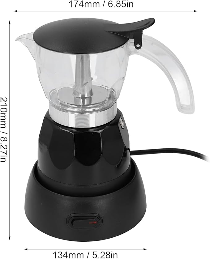 Yosoo Electric Coffee Maker Pot Stylish Practical 150ML Capacity Electric Coffee Pot Home Kitchen Office