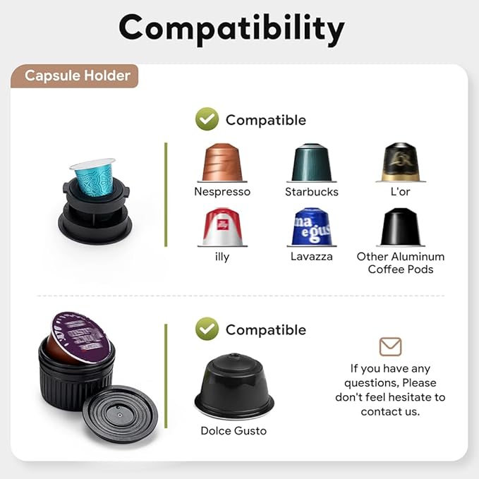 BENFUCHEN 3-in-1 Portable Espresso Machine With NO Heating Function Type-C Charging Electric Espresso Maker 17 Bar Mini Coffee Maker For N ESPRESSO/DolceGustoPods &amp Ground Coffee On the Go Whit