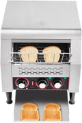 Electric Commercial 300PCS/H Conveyor Toaster 110v 200w Adjustable Speed Stainless Steel Professional Bread Oven For Buffets Coffee Shops Bakery Baked Goods