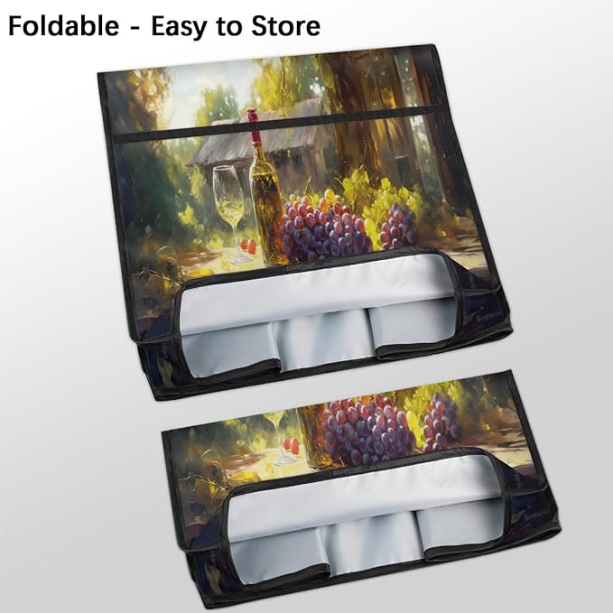 cfpolar Kitchen Aid Mixer Cover Compatible with 6-8 Quarts Grape Wine Farm Stand Mixer Cover Kitchen Aid Mixers Accessories Appliance Organizer Bag Dust Covers with Zipper Pocket