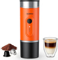 Portable Espresso Machine with Self-Heating System 15 Bar Travel Coffee Maker Compatible with Capsules &amp Ground Coffee USB-C Rechargeable Portable Coffee Machine for Camping Office &amp Trave