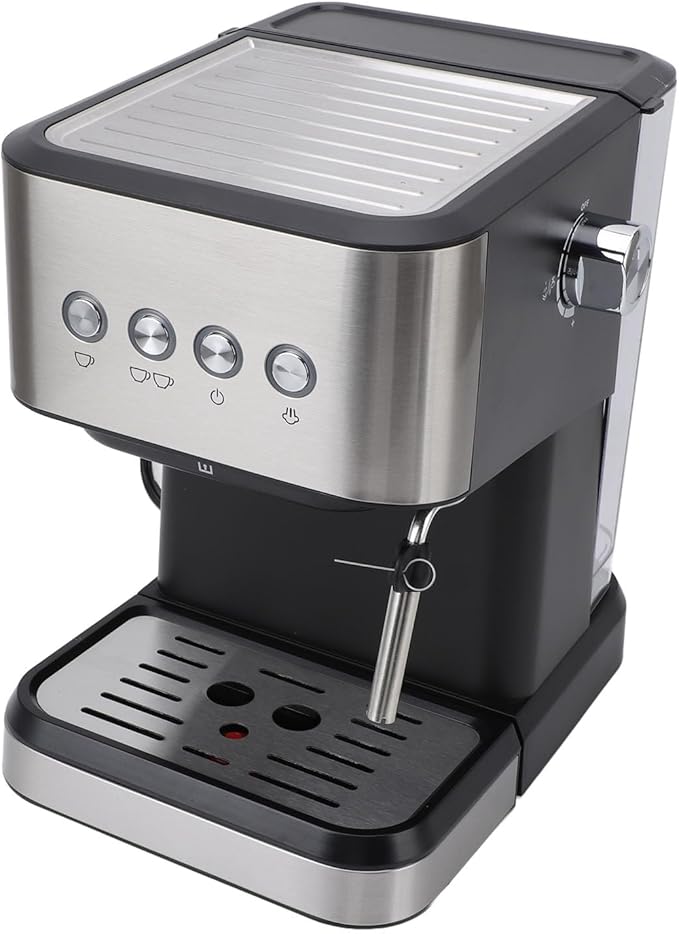 Haofy 20Bar Semi Automatic Coffee Maker with 1.5L Water Fast Preheating High Temperature Steam and Milk Froth Making for Cappuccino Latte