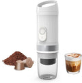 Portable Electric Espresso Machine 3 IN 1 Self-Heating Travel Coffee Maker for Ground Coffee NS Capsule&ampDG Capsule 20 Bar Portable Coffee Maker with 9600mAh Battery for RV Hiking Office Camp