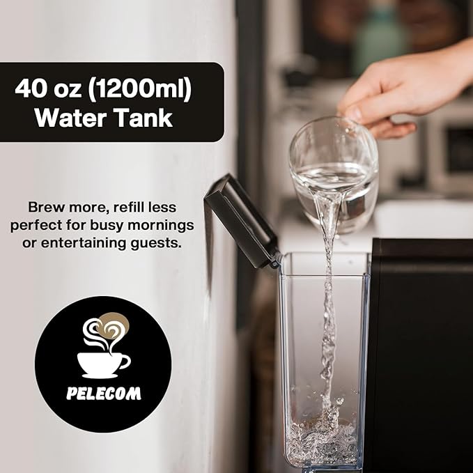 Coffee Machine – Compatible with Peet's Coffee Pods – Fast Brewing Single-Serve Coffee Maker with Rich Flavor Extraction Crema Layer Space-Saving Sleek Design Barista-Quality Taste
