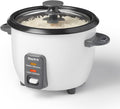 Starfrit Electric Rice Cooker - 6 Cups - Steamer Basket Measuring Cup &amp Service Spoon - 300W - Makes Perfect Rice!