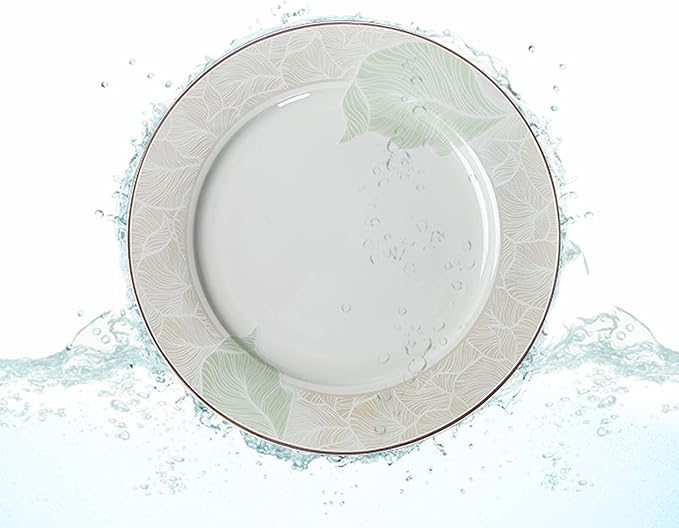 Home Banquet Cutlery Set White Bone China Cutlery Set with Dinner Plates Dessert Plates Soup Plates Saucers for Gifts Wedding Hotel 62 Piece