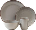 Safdie &amp Co. Utopia 16 Piece Dinnerware Set Service for 4 Fiesta Dinnerware home trends and home food network essentials Stoneware dinner plates Grey 16 L x 12 W x 15 H
