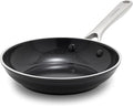 Orfeo 8” Nonstick Frying Pan Skillet Made in Italy Diamond Ceramic PFAS-Free Cookware Induction Ready Scratch Resistant Laser-Fused Surface for Durability Dishwasher Safe Black