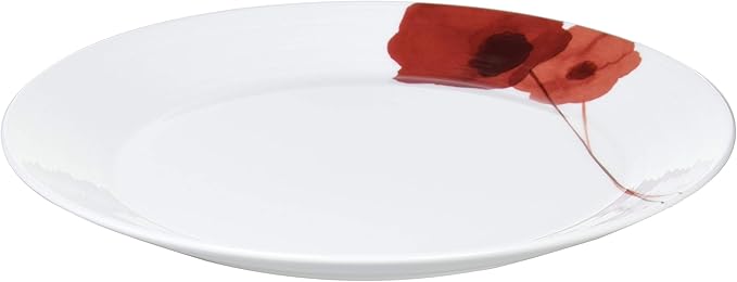 Narumi 52214-5919 Spring Field Plate Diameter 7.9 inches (20 cm) Red Anemone Cute Microwave Safe Dishwasher Safe Made in Japan