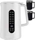 Electric Soy Milk Maker with 2 Tea Cups(500ml) Soybean Oatmeal Maker Machine Tea Milk Machine Blender For Drinks Afternoon Tea Porridge Rice Paste 12 Hours Booking