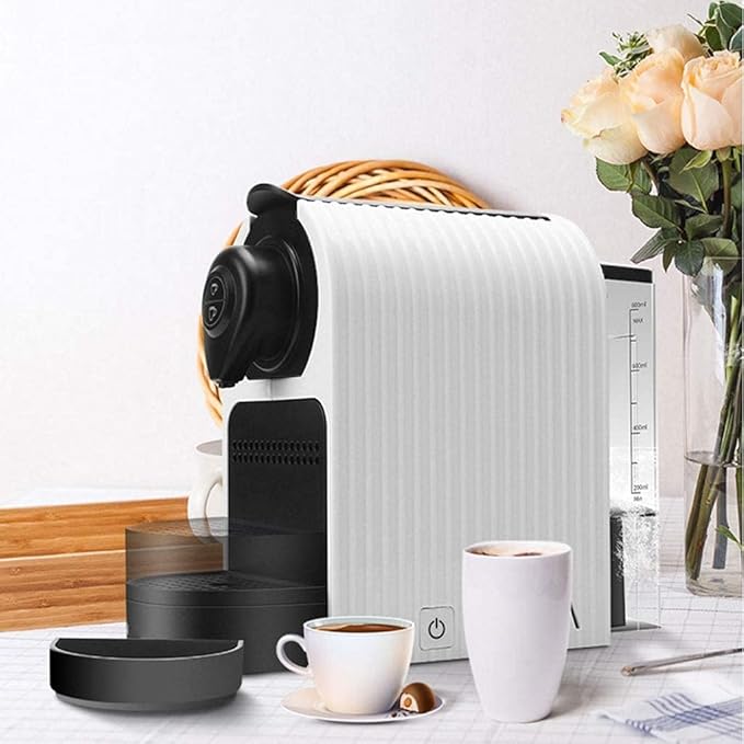 Automatic Brewing Coffee Grinder Household Portable Coffee Machine Automatic Small Grinding Integrated Italian Office Grinder Juice Machine (Color : Rojo)