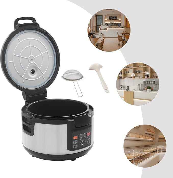 4.2 Gallons Commercial Pearl Cooker Boba Maker Machine 2200W Pearl Maker With Time Setting For Cooking Tapioca Sago Pudding Jelly Etc For Milk Tea Stores Home