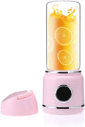 Portable Personal Size Blender Shakes and Smoothies Mini Jucier Cup USB Rechargeabl Pink (Color : A)