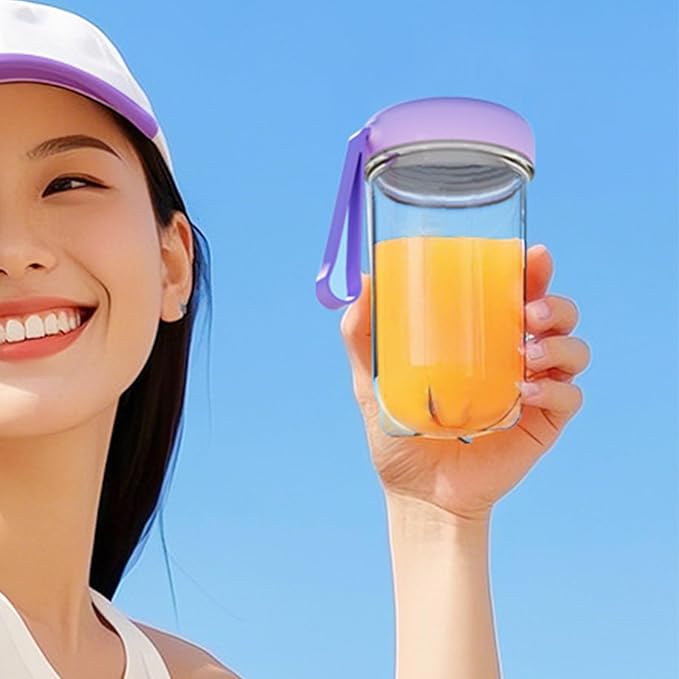 Personal Blender Portable 40W 500ml USB Rechargeable Electric Blender Cup with 16 Stainless Steel Blades for Shakes and Juice