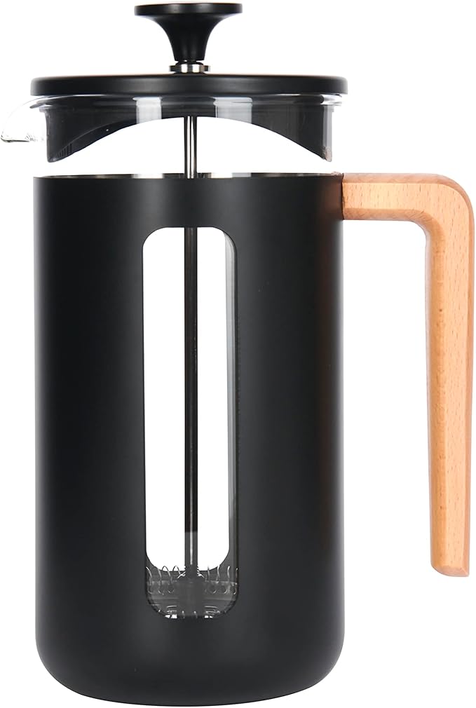 La Cafetière Pisa Stainless Steel Cafetière Eight Cup Black Gift Boxed