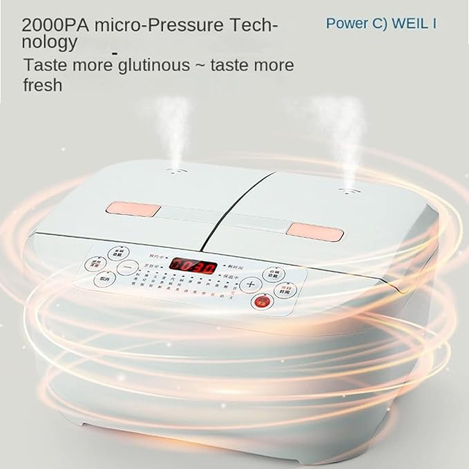 Professional Electric Rice Cooker 1.5L+1.5L Home Double Inner Tank Multi Function Rice Cooker 12H Appointment Precise Dual-Sense Temperature Control