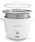 Elite Gourmet ERC-2020 Electric Rice Cooker with Stainless Steel Inner Pot Makes Soups Stews Grains Cereals Keep Warm Feature 20 Cups Cooked (10 Cups Uncooked) White