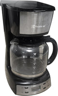 Fresh World 10-Cup Programmable Coffee Maker Regular &amp Strong Brew Drip Clear Water Level Window Coffee Machine for Home and Office Auto Shut Off Permanent Filter Silver