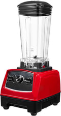2L Smoothie Maker 3HP 2200W Commercial Countertop Blender Electric Adjustable Speed Mixer Juicer for Frozen Fruit Crushing Ice Veggies Shakes and Smoothie (Red)