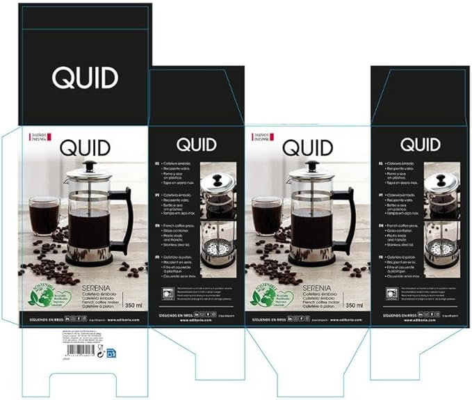 Quid Serenia Coffee maker Glass with plunger 35cl Boron Recyclable