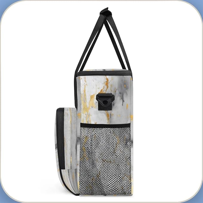 Pattern Classic Marble Coffee Maker Carrying Bag for Keurig K-Mini or K-Mini Plus Storage Portable Coffee Maker Travel Bag