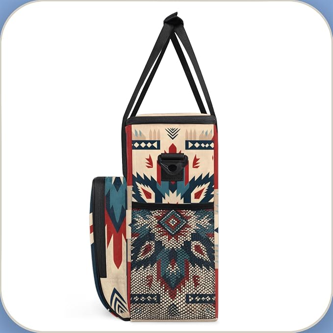 Cybernetic Mandala Coffee Maker Carrying Bag Portable Travel Storage Tote Bag Compatible with K-Mini or K-Mini Plus Single Serve Coffee Brewer Carrying Case with Multiple Pockets &amp Shoulder Stra