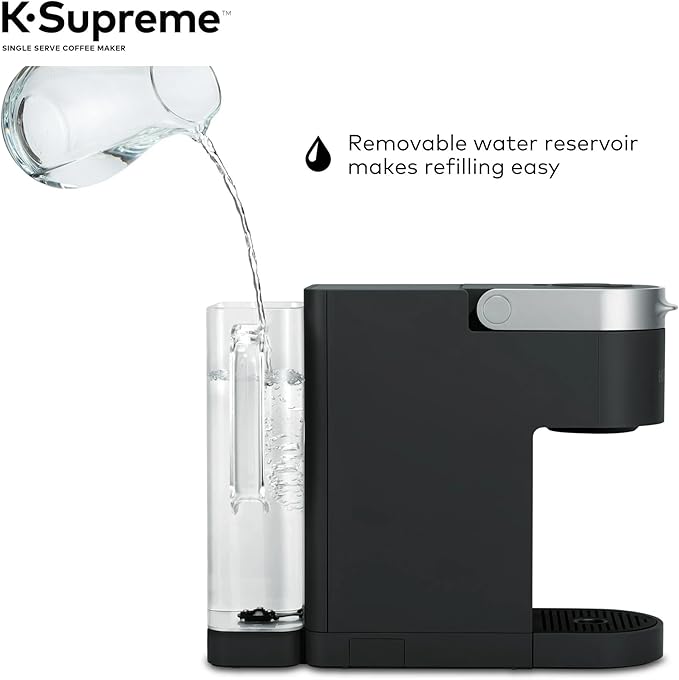 Keeurig KSupreme Single Serve KCup Pod Coffee Maker with MultiStream Technology Strong Brew and Over Ice 66 oz Dual‑Position Reservoir