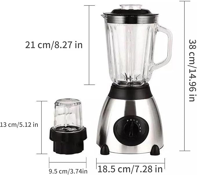 Blender for Smoothies with High-Speed Powerful Motor 18.5 * 38cm food Processor Grinder high-speed blender Multi-Purpose Function for Home Indoor Use