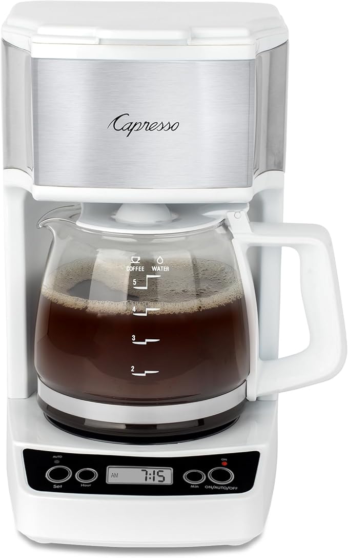 Capresso 5-Cup Mini Drip Coffee Maker White