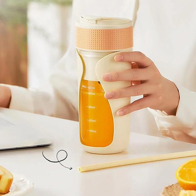 450ml Blenders Cup with High Speed Motor USB C Rechargeable Juicer Cup Blending Bottles for Fruit and Veggie Juices Blender