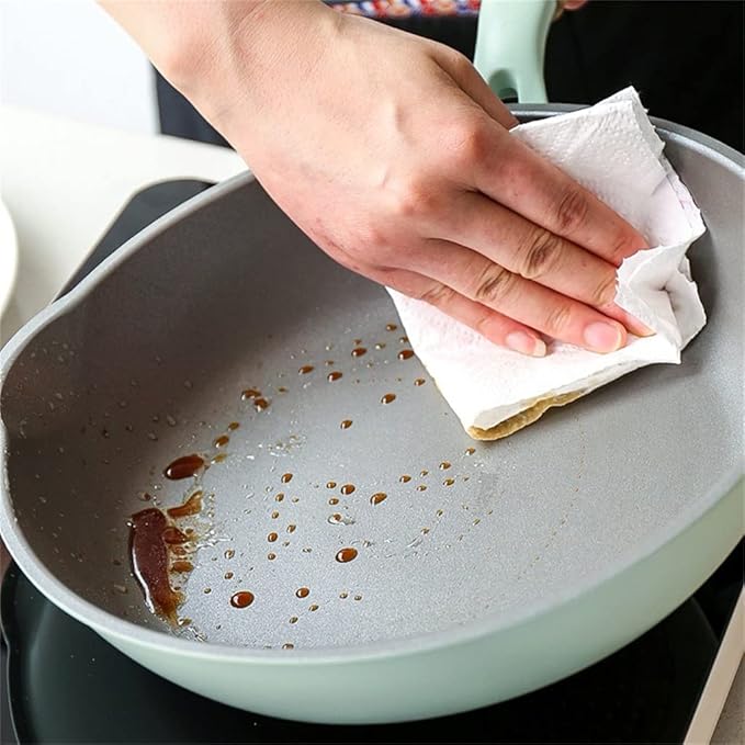 Cookware 4pcs Cooker Kitchen Non-Stick Frying Pan + Wok Cooking Cookware Set