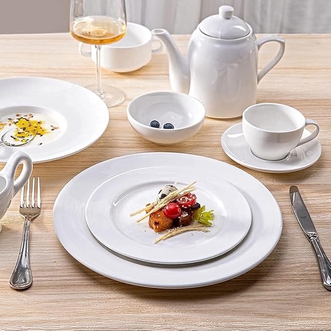 Dinnerware Set Plates and Bowls Sets Complete Porcelain Combi-Set Fine Plates Bowls And Cups Microwave And Dishwasher Safe