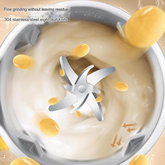 QHBDJX Mini Multi-Functional Wall Breaking Machine 110V/220V Household Soy Milk Machine Fully Automatic Food Supplement Machine