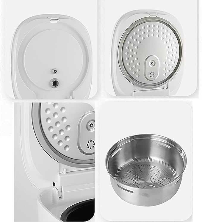 Rice Cooker&ampLow Sugar Rice Pot 4L Large Capacity Aluminum Alloy Non-Stick Double Inner for Family Dormitory for 3~5 People Rice Cooker
