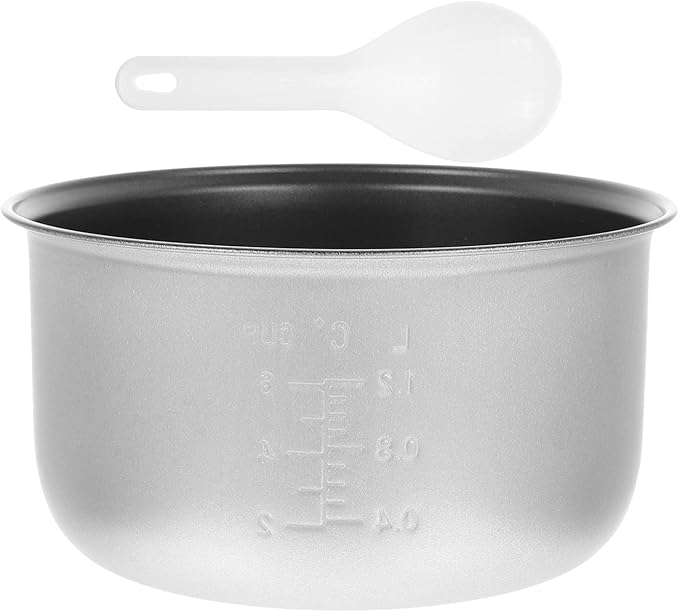 Cabilock Rice Cooker Inner Pot Replace Liner Stainless Steel Cooker Random Style