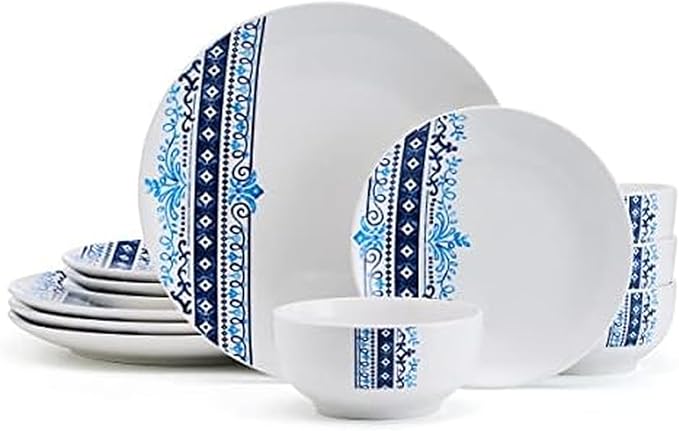 Studio Nova Michele 12 Piece Dinnerware Set Service for 4 White