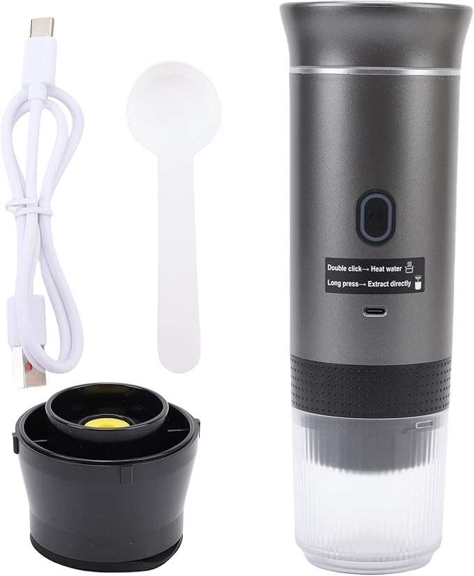 Yosoo Portable Coffee Maker Lightweight and Easy to Carry with 20 Bar High Pressure Pump USB C Charging Cable for Camping Travel and Office Ideal Present for Coffee Lovers (3)