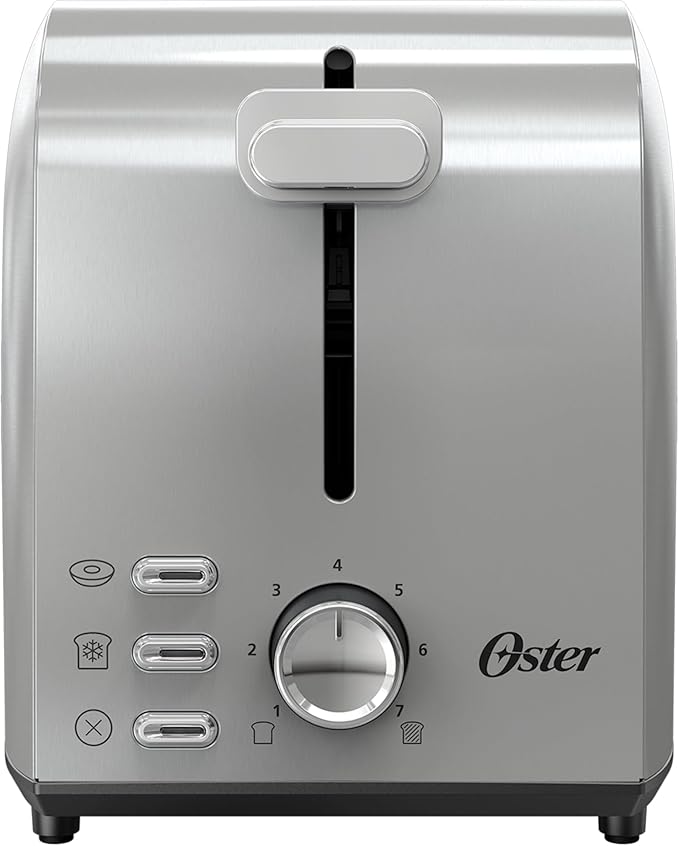 Oster 2-Slice Toaster with Extra Wide Slots Bagel Toaster Stainless Steel