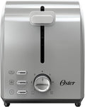 Oster 2-Slice Toaster with Extra Wide Slots Bagel Toaster Stainless Steel