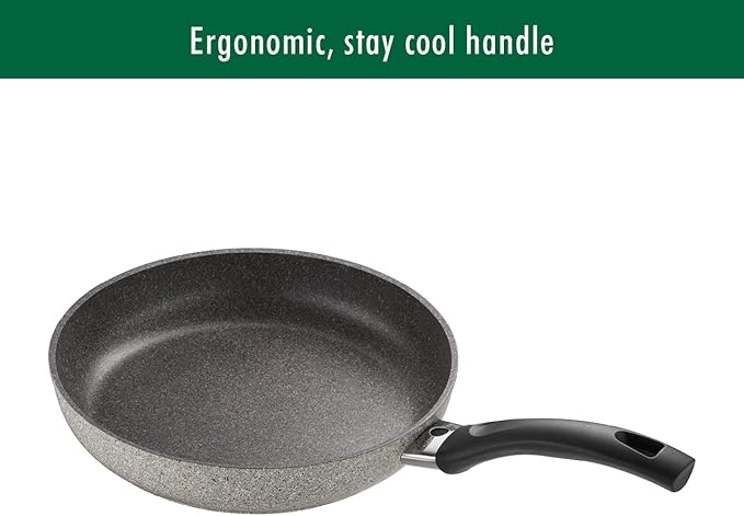 BALLARINI Parma by HENCKELS 10-pc Nonstick Pot and Pan Set Made in Italy Set includes fry pans saucepans sauté pan and Dutch oven with lidGray