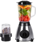 Countertop Blender 850W Blenders for Kitchen 48 Oz Glass Jar 5 Speeds and Pulse for Shakes and Smoothies Frozen Drinks Silver