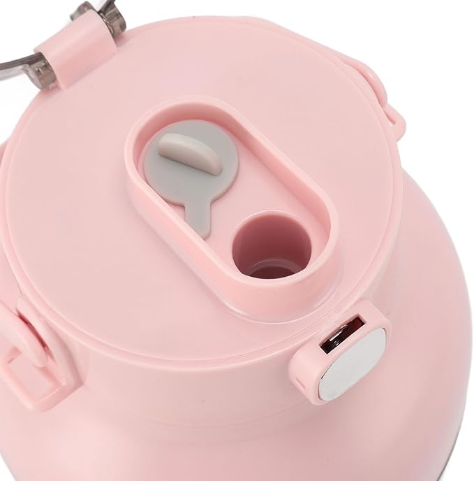 Portable Blender Cup 500ML USB Rechargeable Cordless Mini Electric Juicer Cup with Straw Electric Citrus Juicer Machine (roseate)