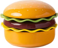 Ceramic Dinnerware Set Stackable Burger Plate Bowl Set with Lid Tableware for Kitchen