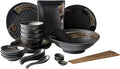25-Piece Kitchen Dinnerware SetPorcelain Dinnerware SetsCeramics Plates and Bowls SetsBreak and ChipDish Sets Service