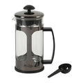 Mr. Coffee Daily Brew French Press Coffee Maker 30-Ounce Glass Carafe with High Heat Resistant Durable Borasilicate Glass &amp Gunmetal Frame and Plunger Includes Coffee Scoop