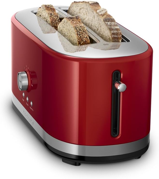 KitchenAid KMT4116ER 4 Slice Long Slot Toaster with High Lift Lever Empire Red