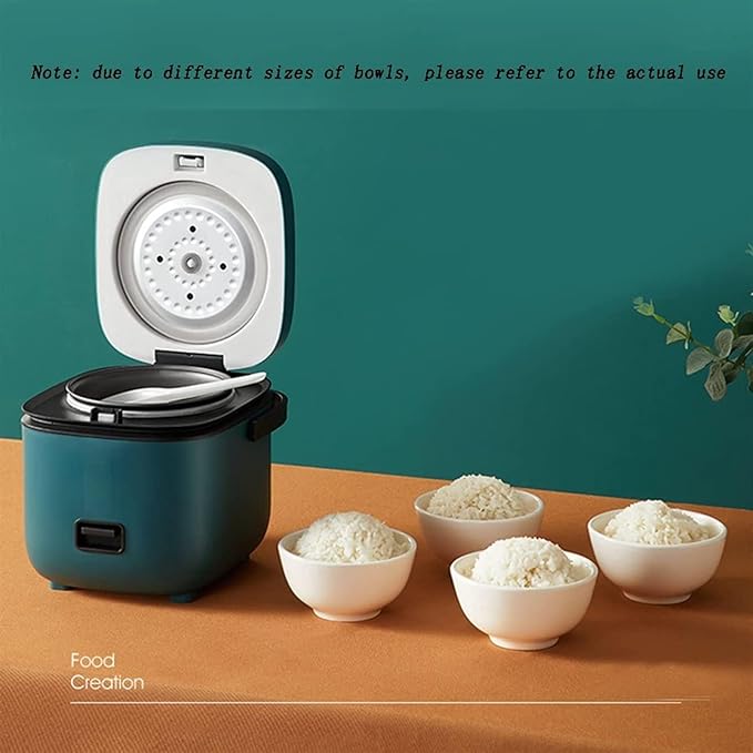 THEGA Rice Cooker - Mini Rice Cooker Home Kitchen Appliances 2-Layer Heating Food Steamer Multifunction Meal Cooking Pot Cooking Pot with Non-Stick Coating Kitchen Cookware Pot (Color : Blue)