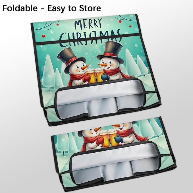 cfpolar Kitchen Aid Mixer Cover Compatible with 6-8 Quarts Xmas Snowman Christmas Stand Mixer Cover Kitchen Aid Mixers Accessories Appliance Organizer Bag Dust Covers with Zipper Pocket