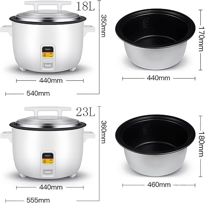Large Capacity Black Crystal Non-Stick Liner for Restaurant Hotel School for 6~40 People Rice Cooker(18l)